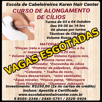 CILIOS VAGAS ESGOTADAS 6