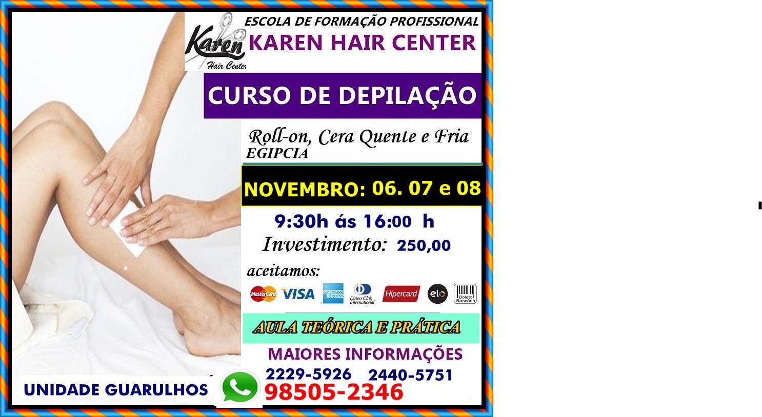 DEPILAÇÃO NOVEMBRO 2023