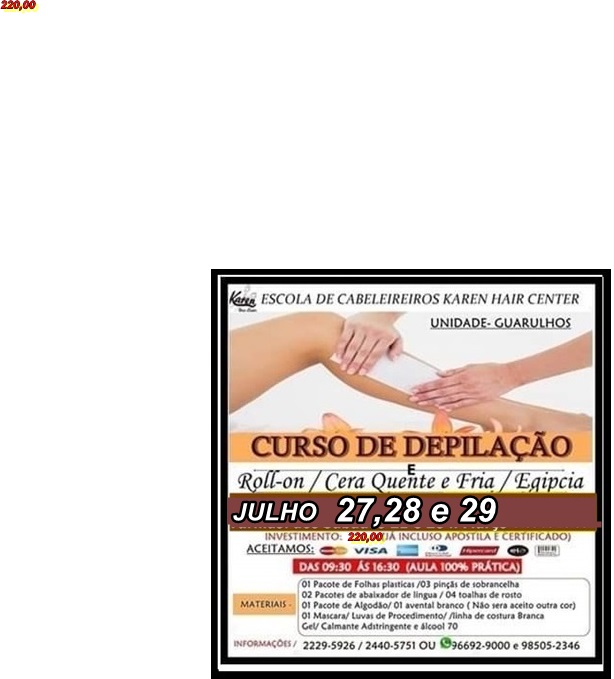 DEPILAÇÃO RETORNO FACE