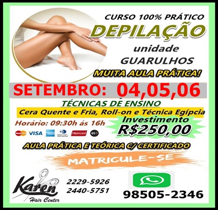 DEPILAÇÃO SETEMBRO 2023