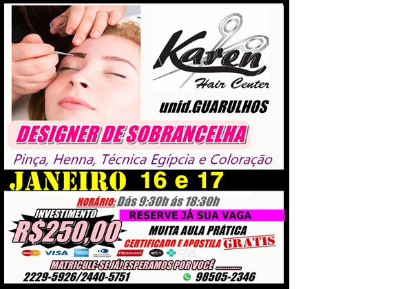 DESIGNER SOBRANCELHAS JANEIRO 2023