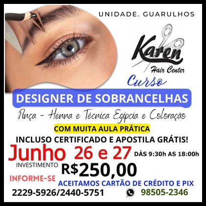 DESIGNER SOBRANCELHAS JUNHO CERTO