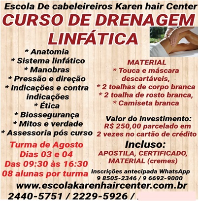 DRENAGEM LINFATICA RETORNO SITE