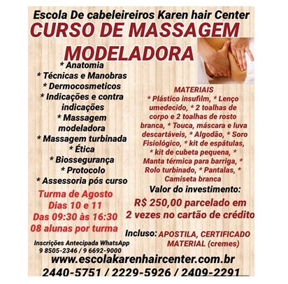 MASSAGEM MODELADORA RETORNO SITE