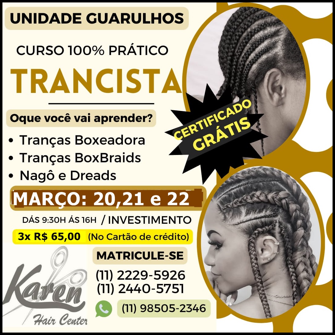 TRANÇAS MARÇO 2021 22 2023